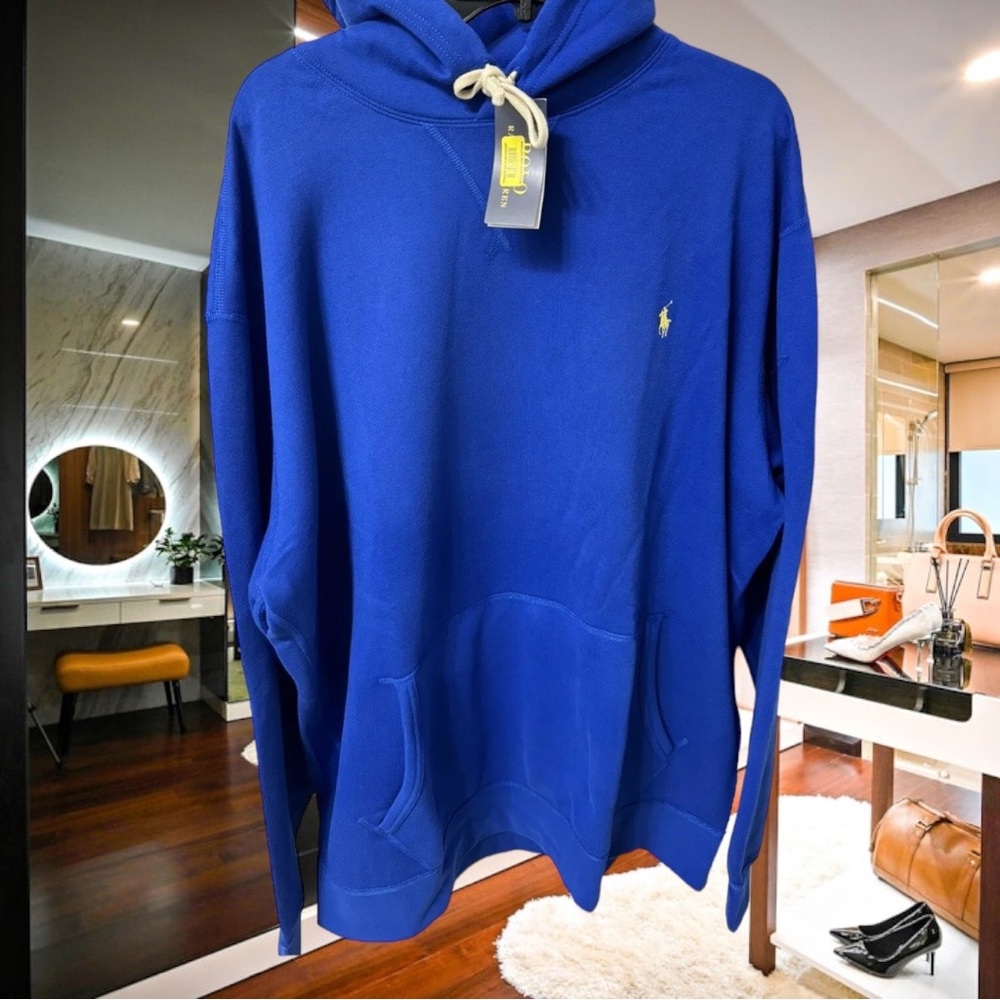 Polo Ralph Lauren Men’s Classic Fit Fleece Sapphire Hoodie Sz XXL NWT